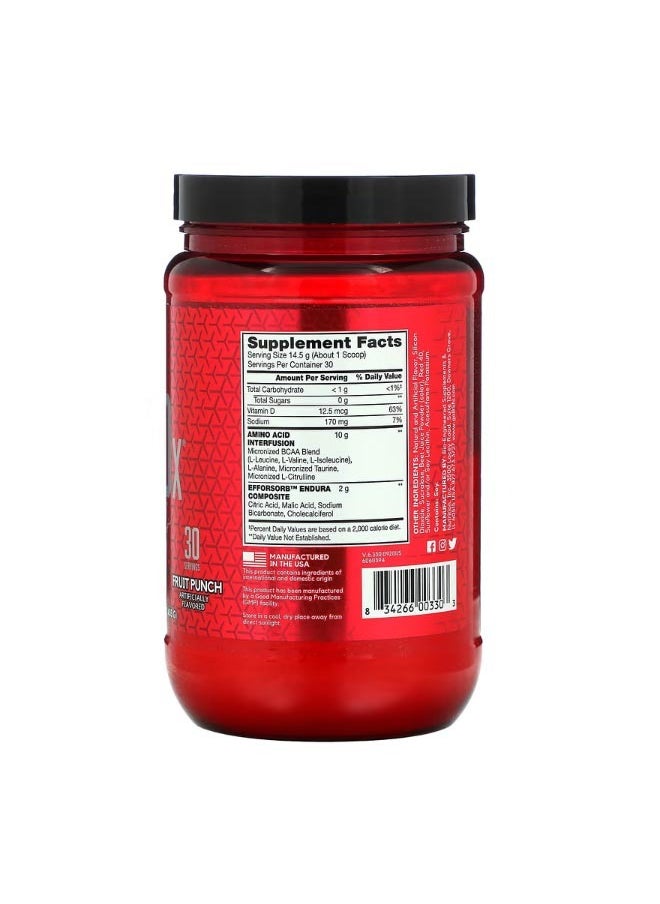 BSN - BSN AminoX Endurance And Recovery Fruit Punch 15.3 oz 435 g - Image 1