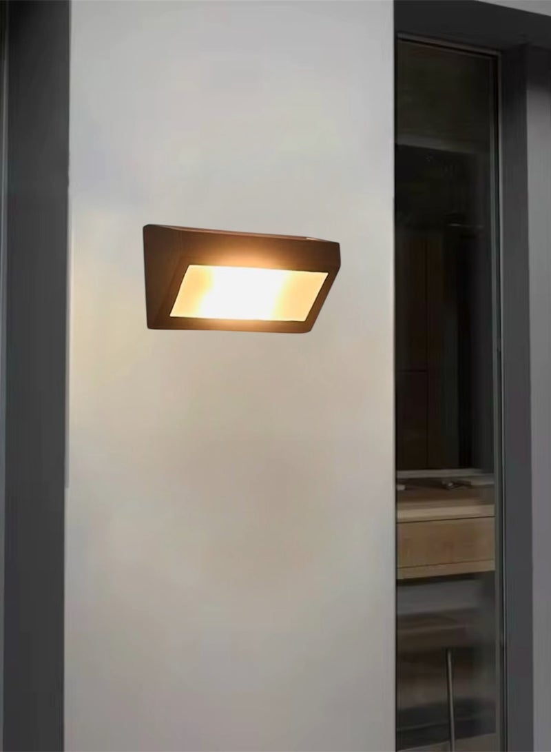 Wall plaque, copper frame, installed on the external wall, E27 bulb base, size 27*15 cm  - Image 5