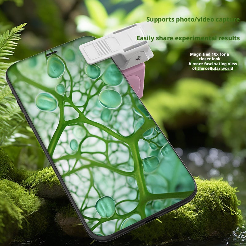 Kids Portable Microscope Science Educational Toy with UV Light for Outdoor Exploration - Image 4
