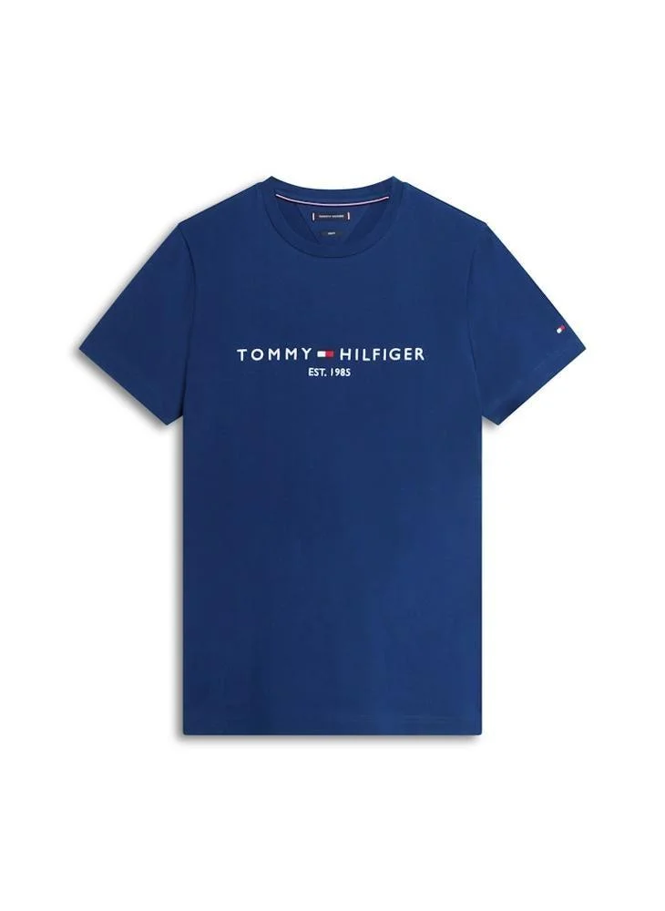 Tommy Hilfiger  Logo Embroidery Slim Jersey T-Shirt for Men | Best Price UAE