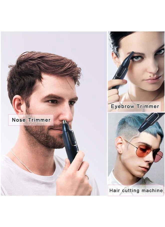 ONEDONE Nose Hair Trimmer, Father's Day Gifts 3 in 1 USB Rechargeable Ear Nose Hair Trimmer for Men,Dual-Edge Blades Painless Electric Nose Ear Trimmer Eyebrow Clipper  - Image 2