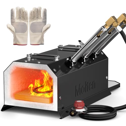 Molten Masters MMasters 3 Burner Propane Forge 2600°F Gas Forge for Blacksmithing, Knife Making, and Bladesmithing – Triple Burner Kit with Efficient Heating for Large Projects - Image 1
