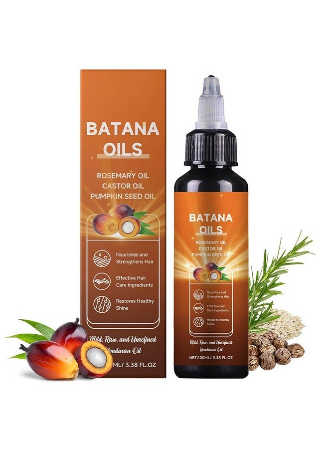 jinmao Batana Oil Rosemary Oil Castor Oil Pumpkin Seed Oil, 4-In-1 Liquid Batana Oil for Hair Growth, Liquid Batana Oil 100ml/ 3.38 fl.oz (1) - Image 1