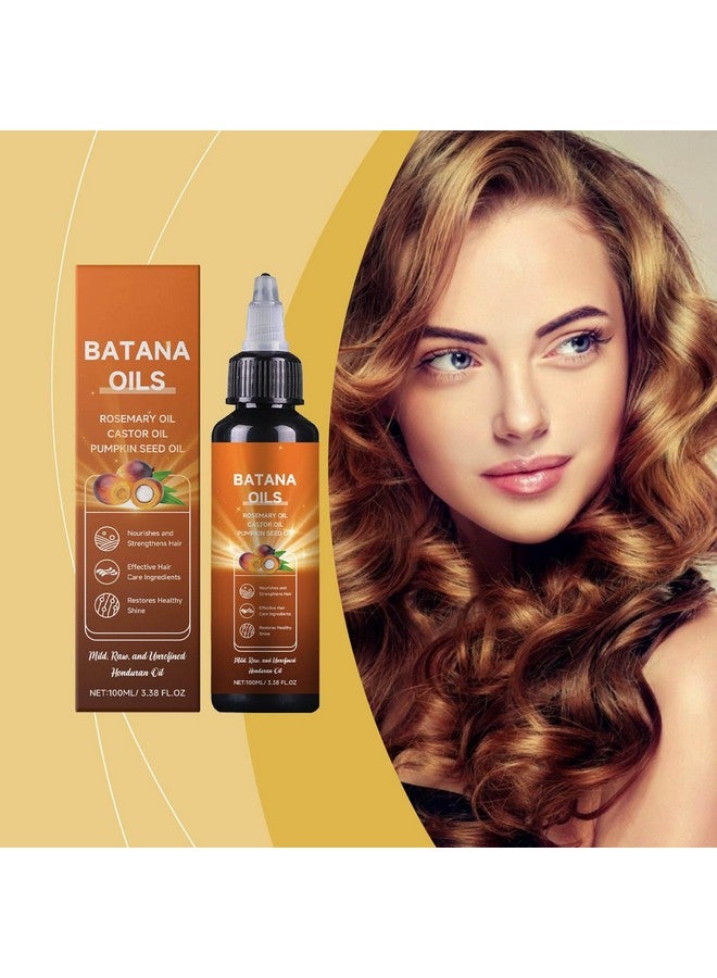 jinmao Batana Oil Rosemary Oil Castor Oil Pumpkin Seed Oil, 4-In-1 Liquid Batana Oil for Hair Growth, Liquid Batana Oil 100ml/ 3.38 fl.oz (1) - Image 2