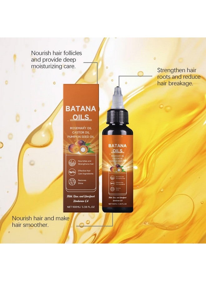 jinmao Batana Oil Rosemary Oil Castor Oil Pumpkin Seed Oil, 4-In-1 Liquid Batana Oil for Hair Growth, Liquid Batana Oil 100ml/ 3.38 fl.oz (1) - Image 3