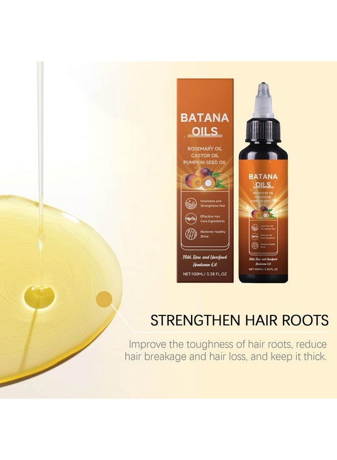 jinmao Batana Oil Rosemary Oil Castor Oil Pumpkin Seed Oil, 4-In-1 Liquid Batana Oil for Hair Growth, Liquid Batana Oil 100ml/ 3.38 fl.oz (1) - Image 4