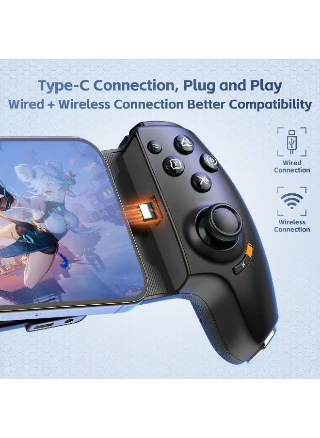 General - Professional Stretch Gamepad Gamwing Aobing Max Type-C Wired & Bluetooth Gaming Controller compatible with Android iOS PC Switch Steam Xbox PS with Hall Joysticks Hall Trigger Turbo - Image 1