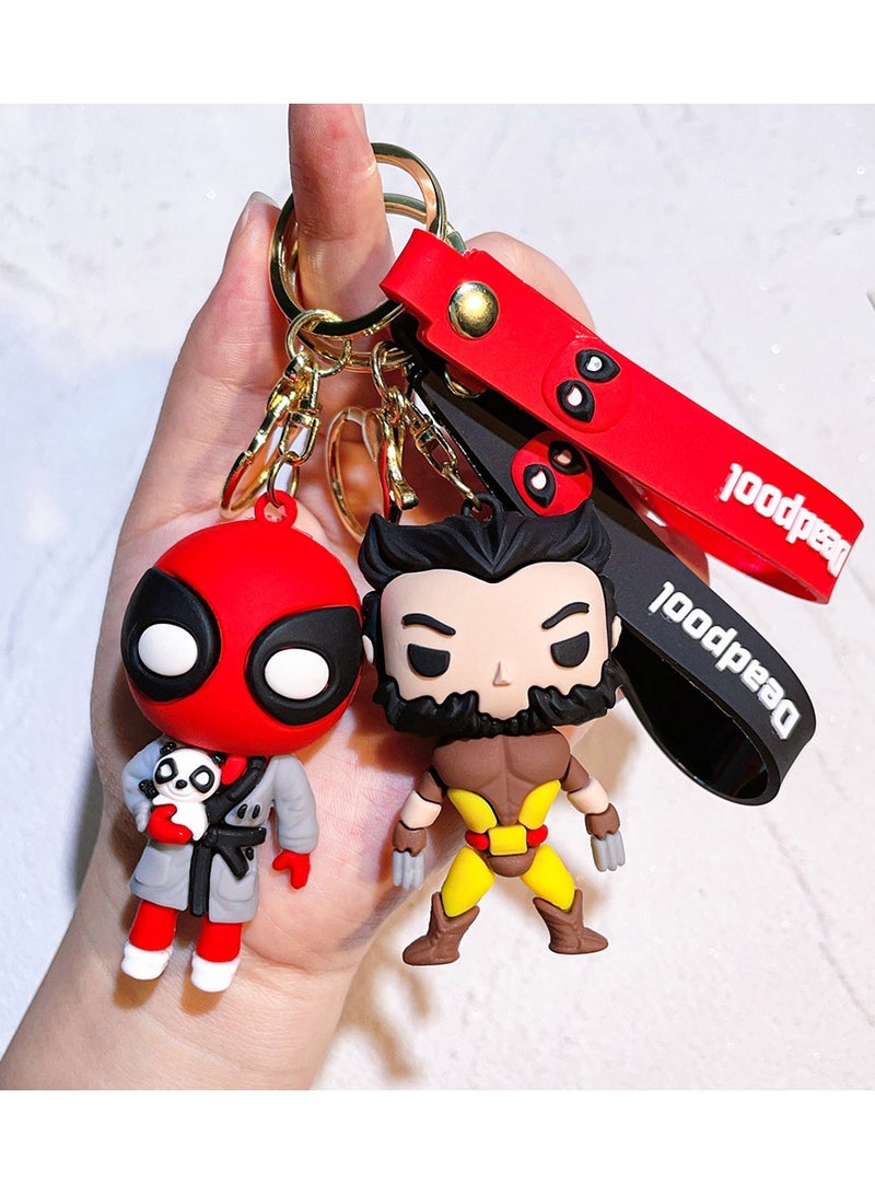 5pc Deadpool  Wolverine Deadpool Pendant Figure Doll Toy - Image 3