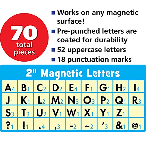 Teacher Created Resources Marquee Bold Block 2 Magnetic Letters - Image 3