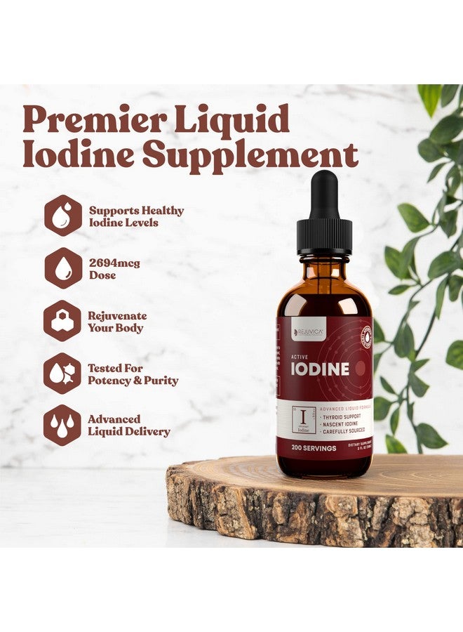 Rejuvica Health Active Iodine - Nascent Iodine Drops - Liquid Delivery for Better Absorption - Supports Healthy Energy, Vitality, & Iodine Levels  - Image 2