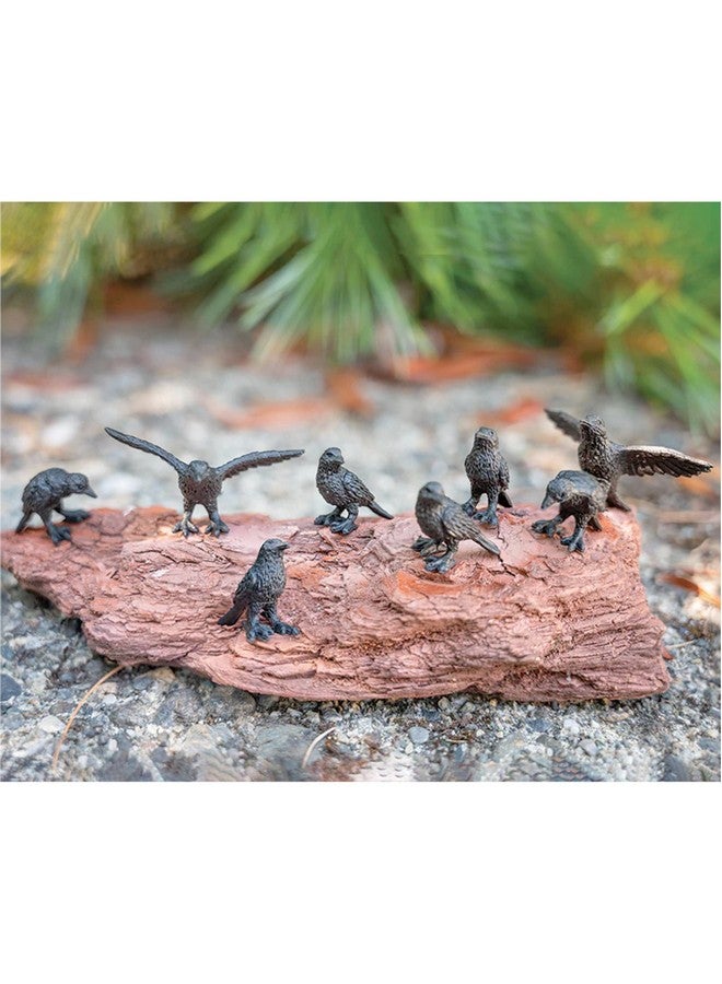 Accoutrements Itty Bitty Crows: A Pocketful of Crows - 12 Tiny Soft Vinyl Corvids in Four Poses, Our Tiniest Murder Yet, Black - Image 2