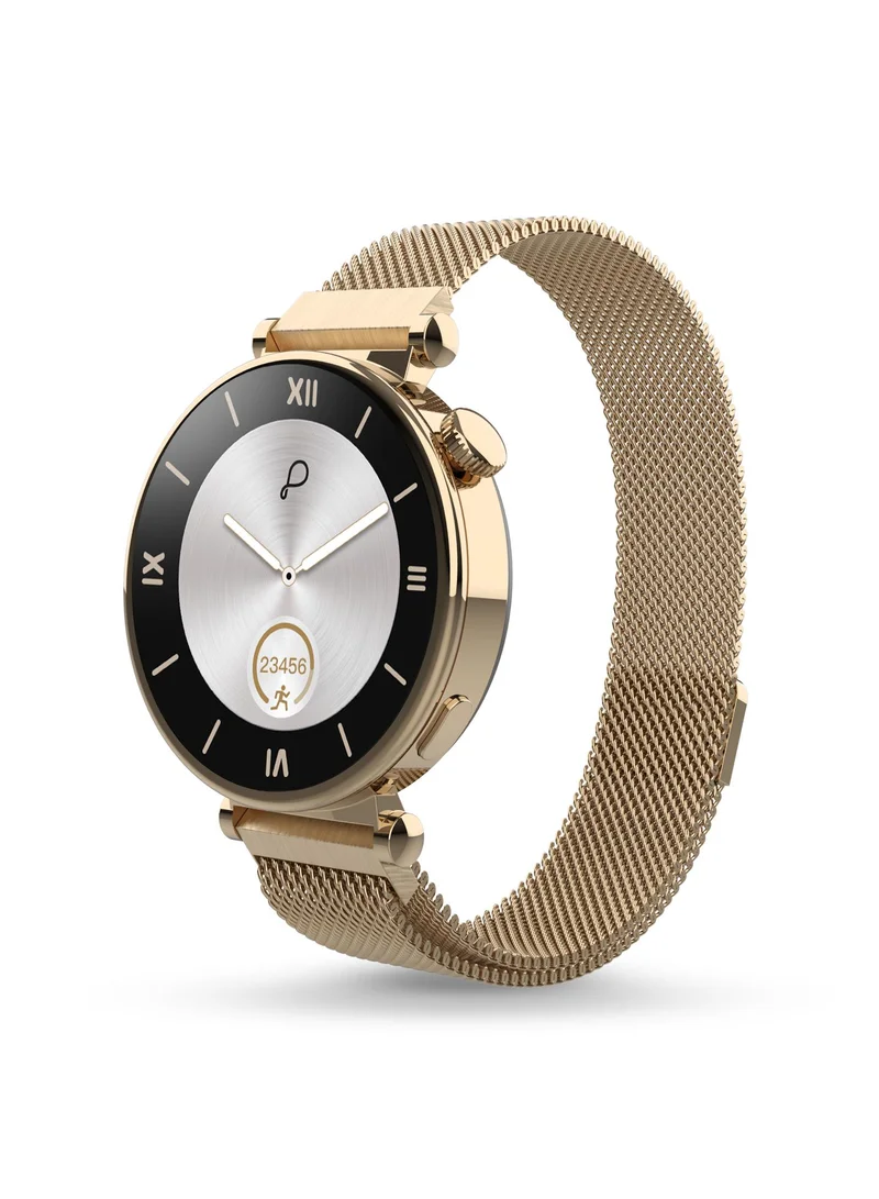 Pebble Vama 1.32" Smartwatch for Women, AMOLED Display, Bluetooth Calling, Always On, Female Health & SpO2 Monitoring, DIY Watch Faces, Stress Monitor, Alarm & Notifications