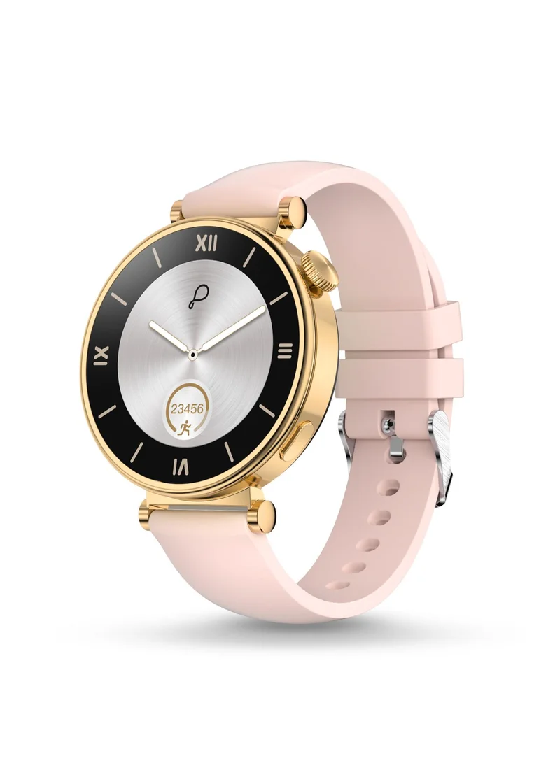 Pebble Vama 1.32" Smartwatch for Women, AMOLED Display, Bluetooth Calling, Always On, Female Health & SpO2 Monitoring, DIY Watch Faces, Stress Monitor, Alarm & Notifications