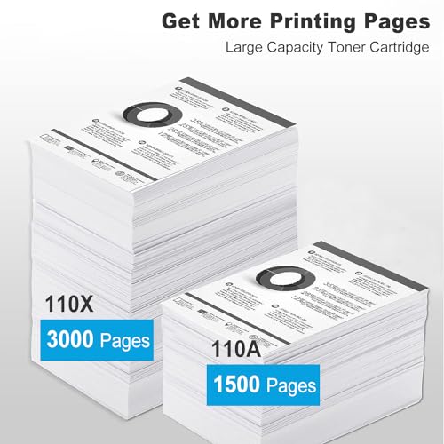 proffisy 3000 Pages 110X Toner Cartridge, Large Volume 110A Toner Cartridge Compatible with HP Laser MFP 136w, MFP 136a,136nw,136 Printer -1PCS - Image 2