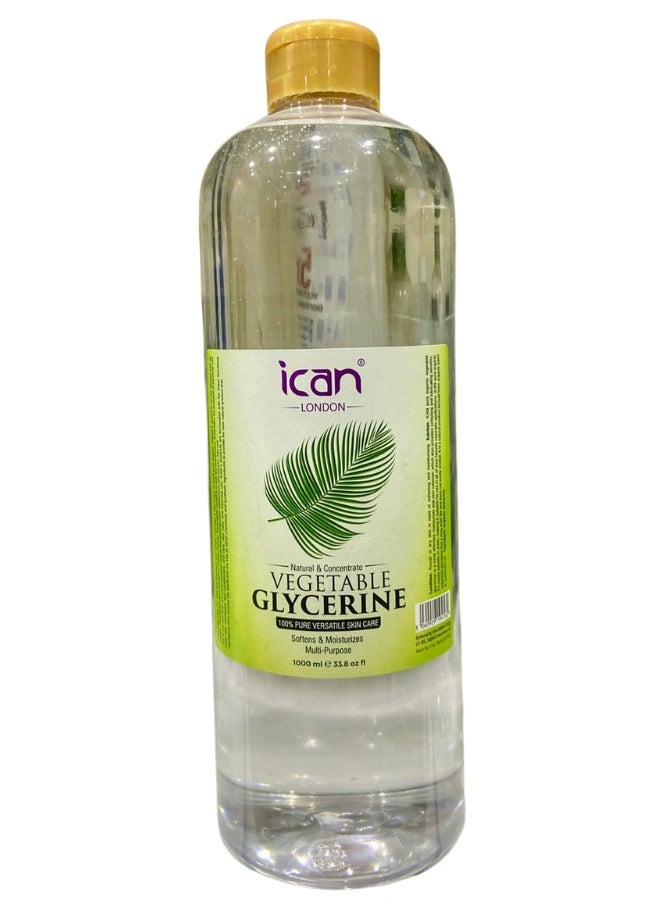 iCan London ICAN LONDON 100% Natural & Concentrate Vegetable Glycerine For softens & Moisturizes the skin (500ML)  - Image 1
