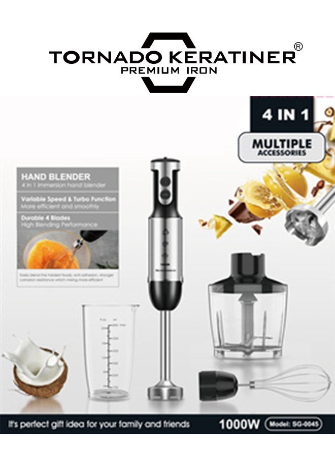 Tornado Keratiner 4 in 1 Electric Hand Blender Set 1000W SG-0045  - Image 2