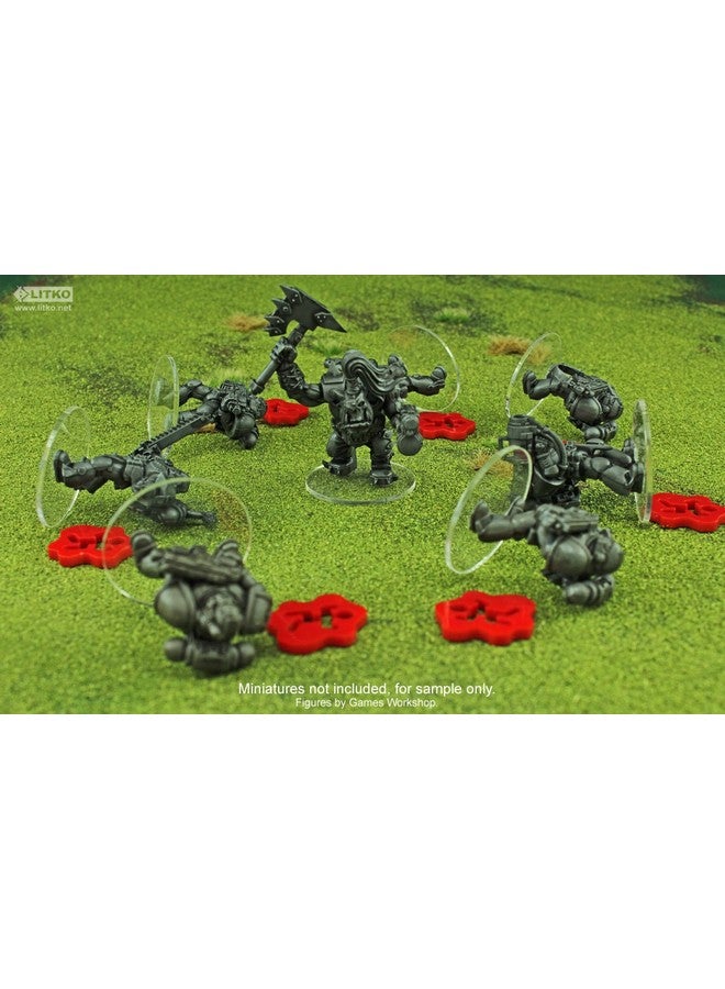 LITKO Obviously Dead Tokens | Casualty Markers | Red | Pack of 10 Tabletop Wargames - Image 2