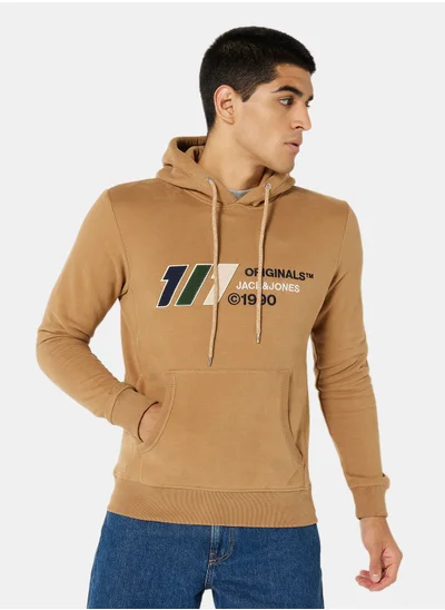 جاك اند جونز Essential Logo Long Sleeve Hoodie