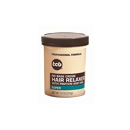 Tcb Hair Relaxer No Base Creme 75 Ounce Super Jar 221ml 3 Pack