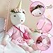 Toylink Unicorn Doll Stuffed Animal Toys for Girls Ballerina Doll Plush Carrier Bag 3 Set Cloth Accessories Kids Pretend Play Crochet Gifts Birthday Gift for 3 4 5 6 Year Old Little Girl Unicorn Toys - Image 2