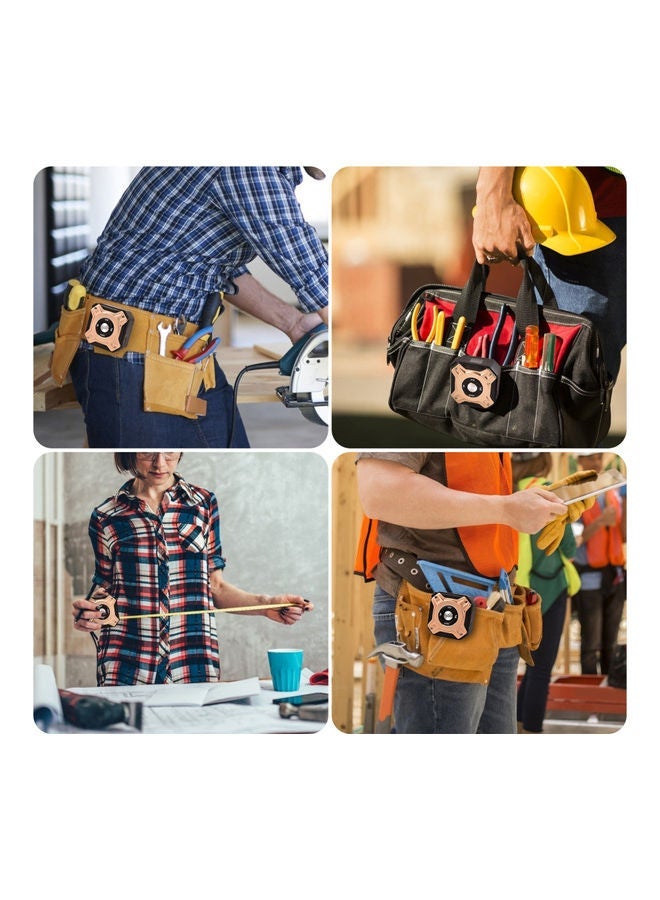 NIBEMINENT 2-In-1 Handheld Electronic Infrared Rangefinder Tape Measure With LCD Display Black/Red - Image 3