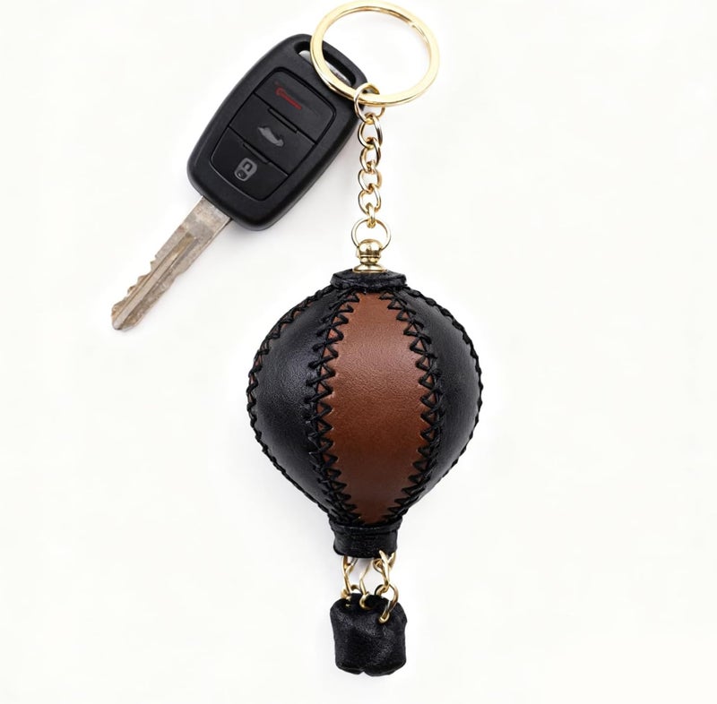 Upgrades Craft Vehicle Decors PU Leather Organizers & Phone Pendant Double Function Rearview Glass Hanging Craft Gift Car Glass Ornament Keychain - Image 5
