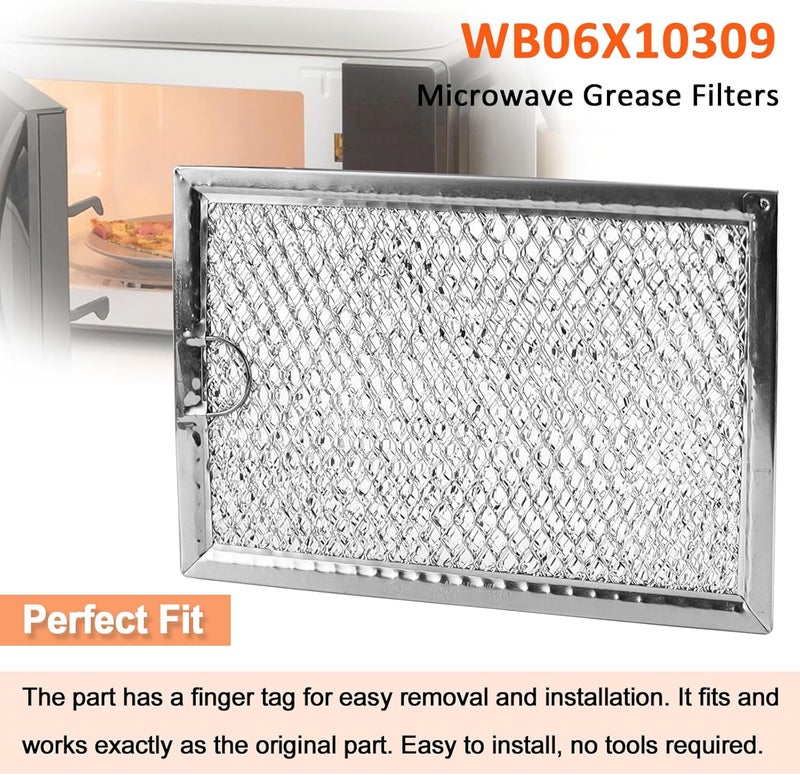 Fetechmate WB06X10309 Microwave Grease Filters Compatible with G.E Microwave Oven by Replace Filters WB06X10654 WB06X10359-5 in X 7-5/8 in X 3/32 in (4 PACK) - Image 5
