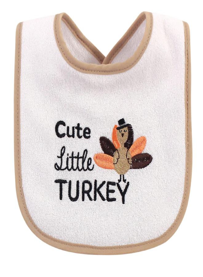 Hudson Baby Unisex Baby Cotton Terry Drooler Bibs with Fiber Filling, Holiday Boy Bow Tie, One Size - Image 4