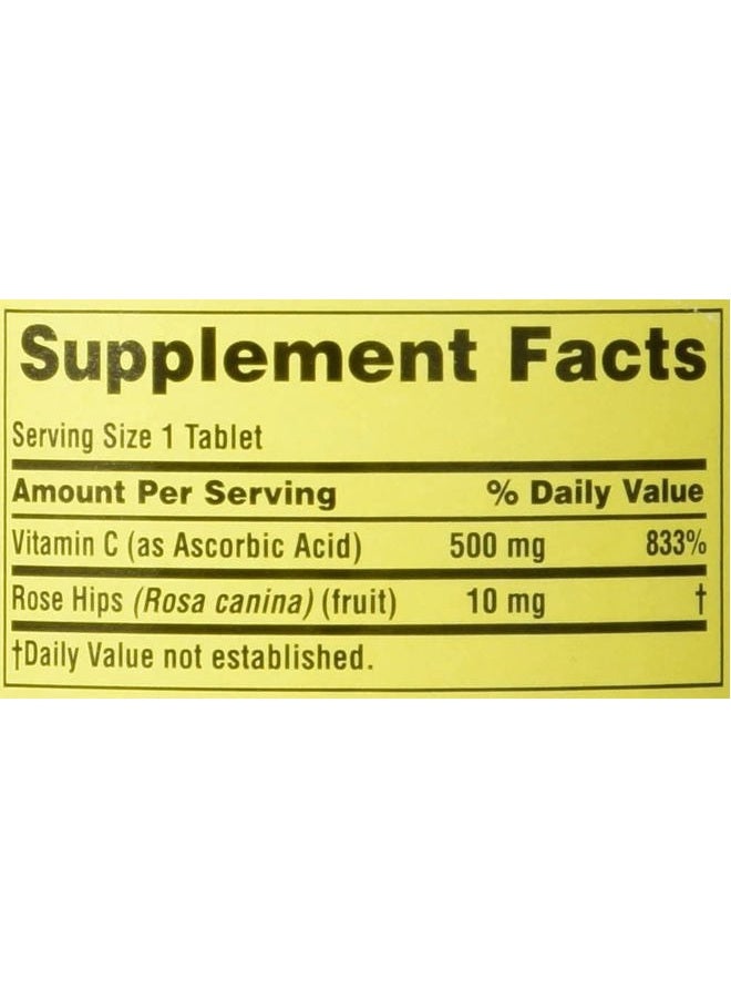 SPRING VALLEY فيتامين سي 500 ملليجرام مع وردة الهيب، 250 قرص - Image 3