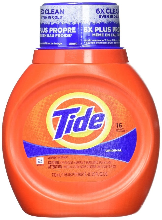 Tide 760838 Liquid Laundry Detergent, Original, 16 Loads, 25 fl oz - Image 1