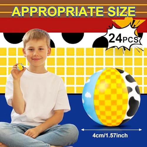 AXBMM 24 PCS Toy Inspire Game Party Stress Balls for Kids Party Favors 157 Inch Anxiety Relief Fidget Sensory Toys Toy Theme Squeeze Balls Bulk for Birthday Goodie Bags Carnival Gifts Classroom Prizes - Image 5