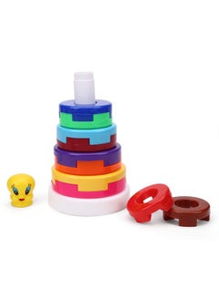 Storio Storio Baby Toys Stacking Multicolor 10 Rings Baby Toys for Toddlers Kids 6 Months,1 Year Old Boys and Girls Pack of 10 Pcs  - Image 2