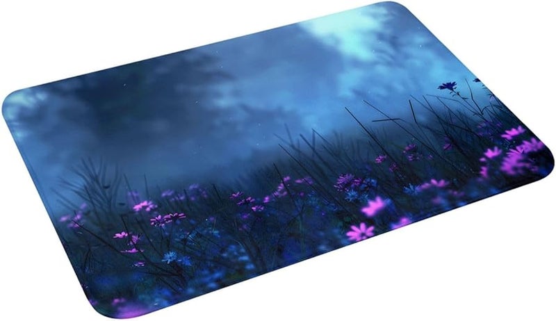 Phayah Wildflowers In The Night Field Doormat 16x24 Indoor Outdoor Front Door Mat - Image 4