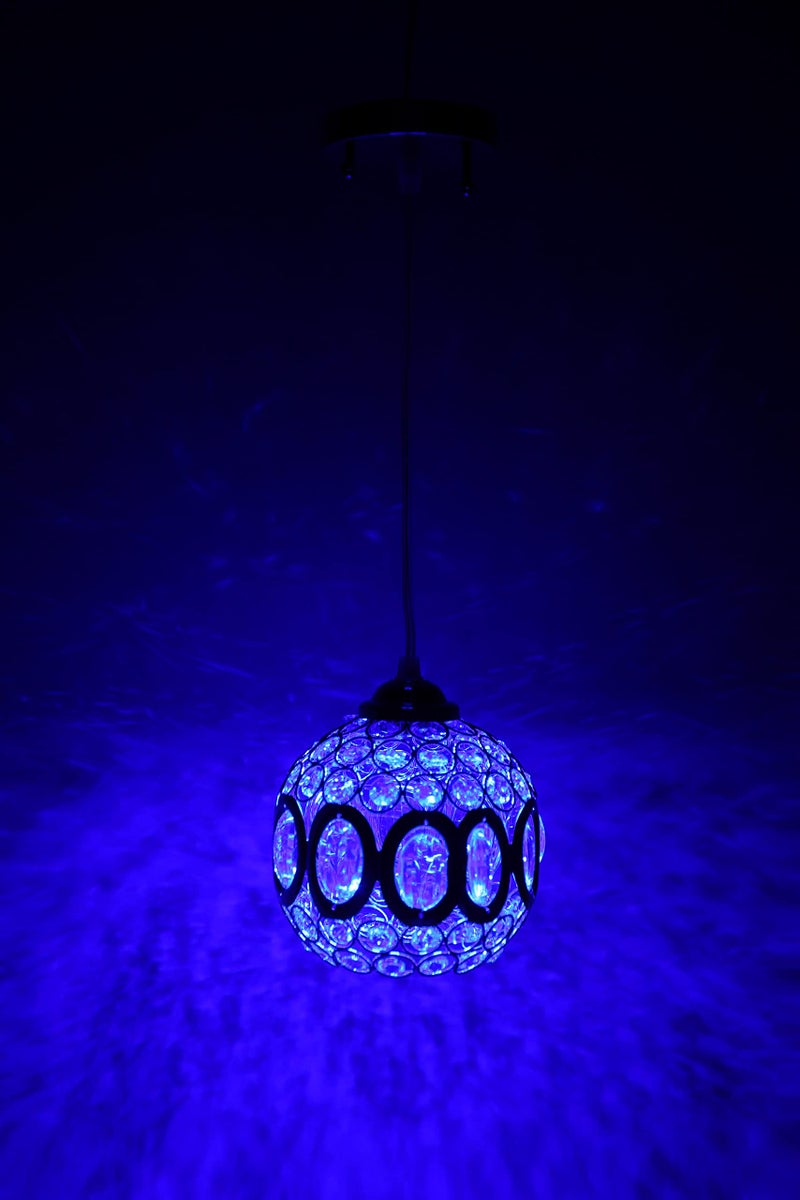 Virya Crystal Ball Pendant Light, Chrome Finish Chandelier for Kitchen Island, Dining Room, Bar, Bathroom, Loft, Entryway - Image 5
