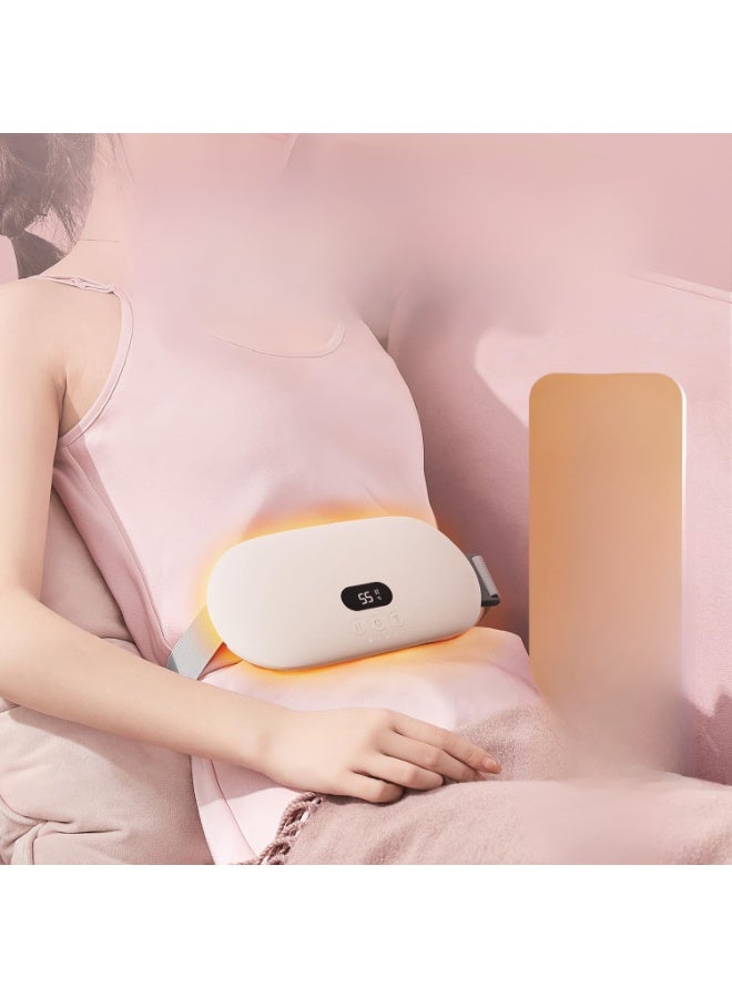 حزام تدفئة محمول قابل لإعادة الشحن لتخفيف تقلصات الدورة وراحة البطن – وسادة حرارية قابلة للارتداء بدون سلك - Image 3