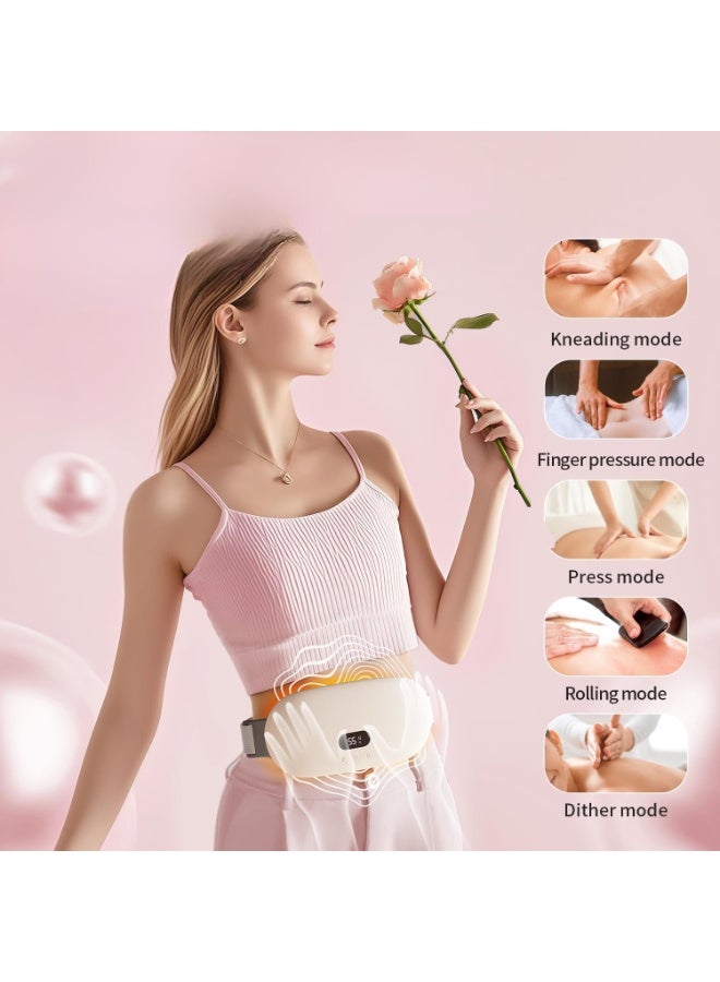 حزام تدفئة محمول قابل لإعادة الشحن لتخفيف تقلصات الدورة وراحة البطن – وسادة حرارية قابلة للارتداء بدون سلك - Image 2