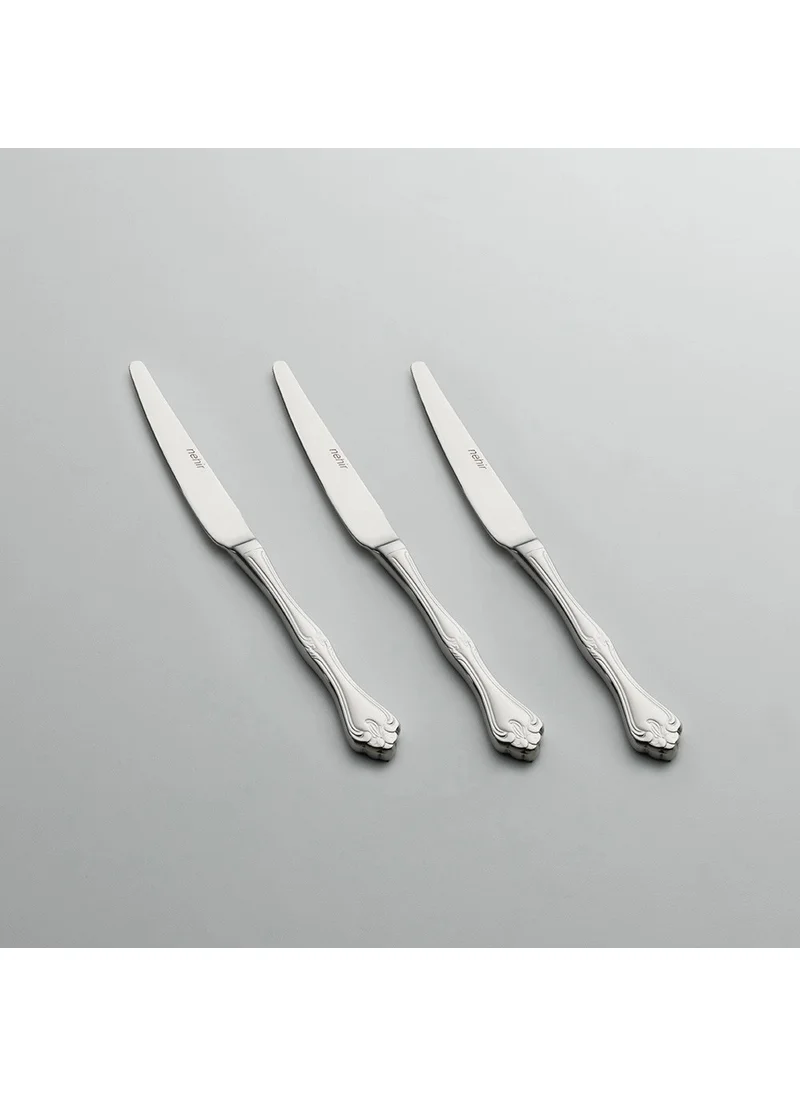 Nehir Lalezar Plain Dinner Knife Set of 6