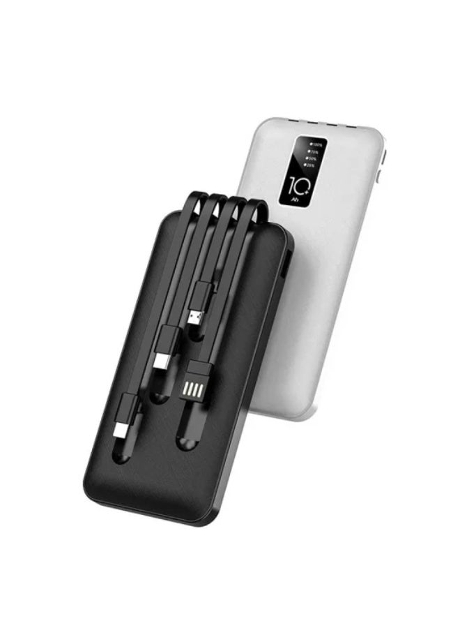 BOLICE BO-17 10000mAh Power Bank With Charging Cable Micro / Type-C / Lightning - 2.1A Portable Mobile Power Series - High-Quality Polymer - Image 1