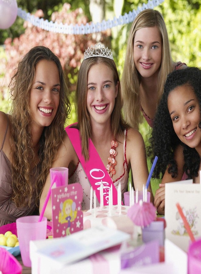 CAVETEE Silver 13th Birthday Crown and Sash Set for Teenagers - Image 4