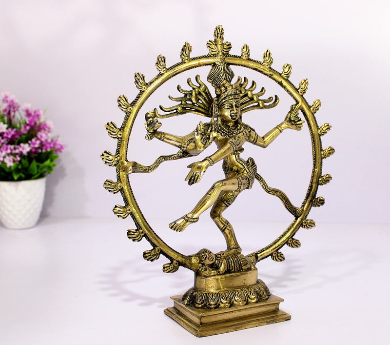 ESPLANADE Brass Natraj Murti Statue Idol Sculpture Shiva - Nataraja The of Dance Natrajan - 12" Inches - Big Size - Image 2