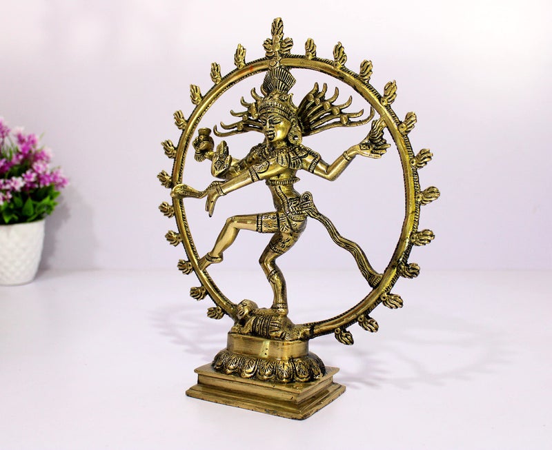 ESPLANADE Brass Natraj Murti Statue Idol Sculpture Shiva - Nataraja The of Dance Natrajan - 12" Inches - Big Size - Image 5