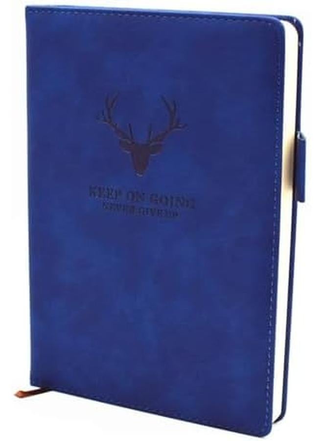 Generic A5 Notebook 360 Page Lined Journal With Pen Loop Personal Writing Notebooks With Premium Thick Paper Faux Leather Notepad With Ribbon Bookmark For Office Home School Business Writing - Image 4