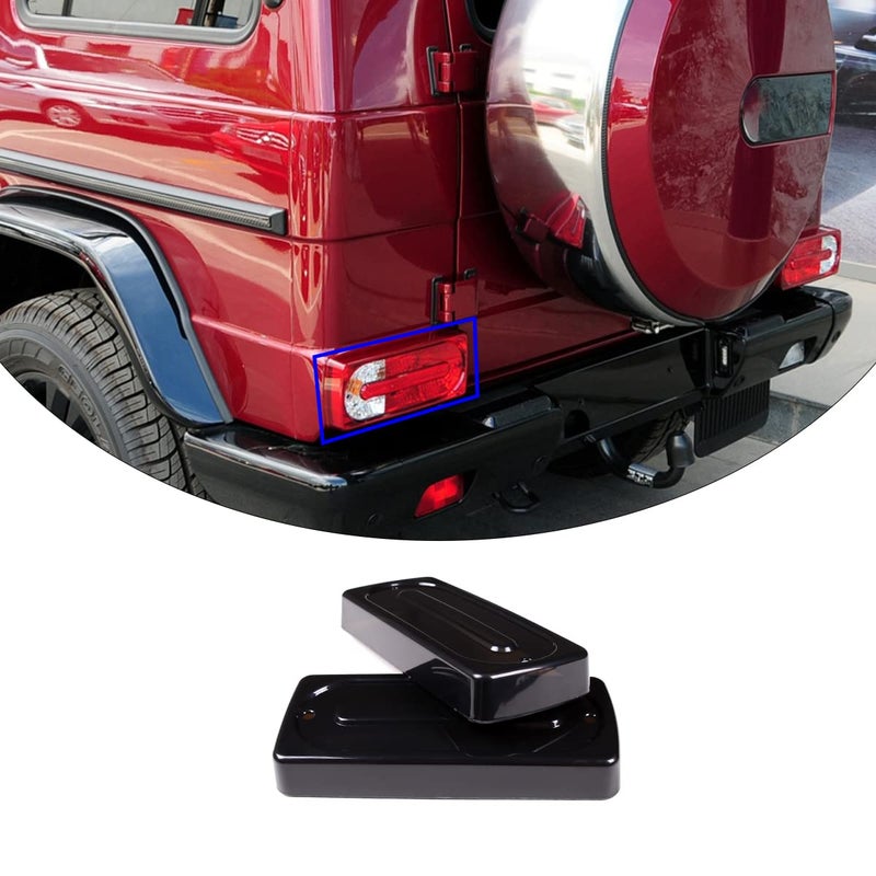 2Pcs ABS Car Smoked Tail Lights Set Assembly Compatible for Mercedes Benz W463 GClass G500 G550 G55 G63 AMG 20072018 Rear Lamp Smoked Tinted Tail Light Cover Smoke Lens