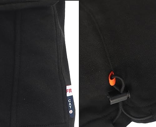 BOCOMAL FR Cargo Sweatpants Flame Resistant Midweight 10.5oz Knit Multi-Pockets Black FR Pants(Non Fleece) - Image 5