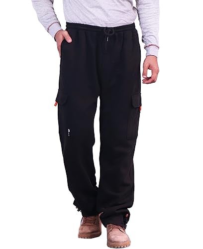 BOCOMAL FR Cargo Sweatpants Flame Resistant Midweight 10.5oz Knit Multi-Pockets Black FR Pants(Non Fleece) - Image 4