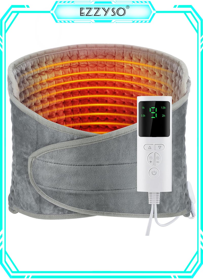 EzzySo Electric Waist Heating Belt Multifunctional Heating Pad Waist Heated Pad With LCD Controller Electric Heating Pad For Period Back Pain And Cramps Relief  - Image 1