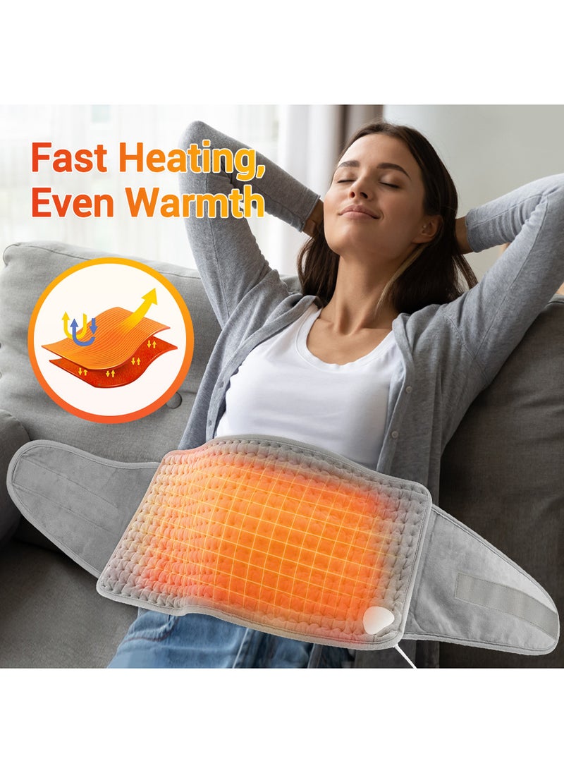 EzzySo Electric Waist Heating Belt Multifunctional Heating Pad Waist Heated Pad With LCD Controller Electric Heating Pad For Period Back Pain And Cramps Relief  - Image 5