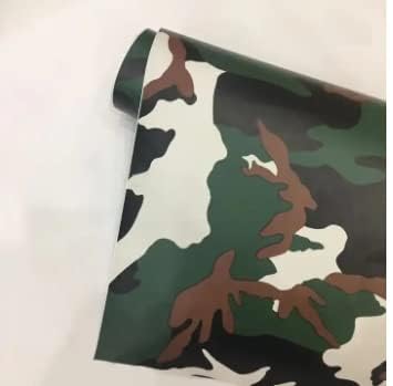 LIVECOOL Camouflage Vinyl Wrap Car Motorcycle Side Mirror, Phone Laptop DIY Styling Camouflage Decal Sticker Film Air Release for Car DIY Decoration (24 X 65 Inch, Army Vinyl) - Image 1