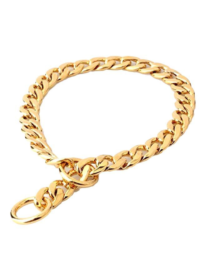 NIBEMINENT Metal Dog Collar Gold - Image 1