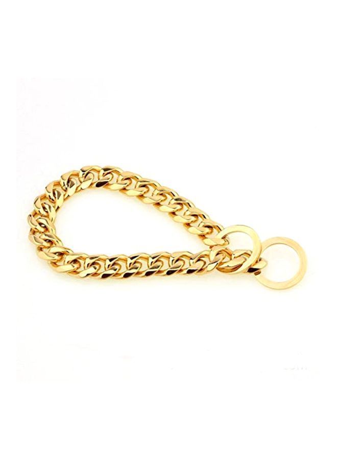 NIBEMINENT Metal Dog Collar Gold - Image 4